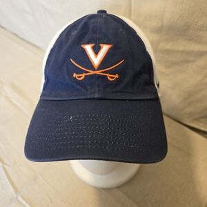 Nike Heritage86 Virginia Cavaliers Adjustable Trucker Hat Blue White